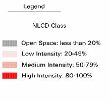 Legend for preliminary impervious surface classification